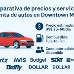 Comparativa de precios y servicios de renta de autos en Downtown Miami